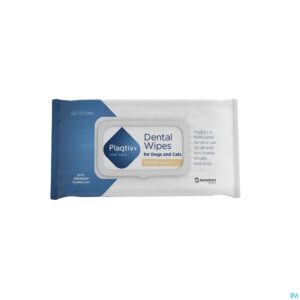 Packshot Plaqtiv+ Oral Care Wipes Vanilla 60
