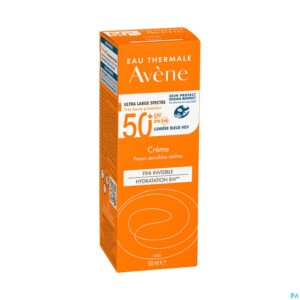 Packshot Avene Zon Spf50+ Creme 50ml