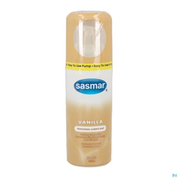 Packshot Sasmar Lubrifiant Vanilla Pump Gel 60ml