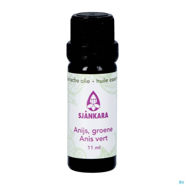 Productshot Sjankara Anijs, Groene Ess. Olie 11ml