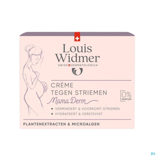 Packshot Widmer Mamaderm Crème Tegen Striemen Zonder Parfum 250ml