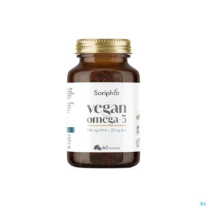 Productshot Soria Vegan Omega 3 Dha + Ala Softgels 60