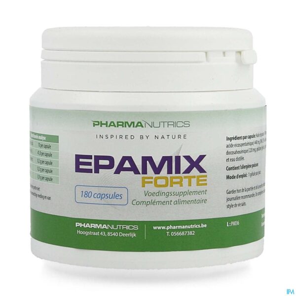 Packshot Epamix Forte Caps 180 Pharmanutrics