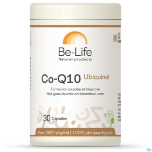 Packshot Co-q10 Ubiquinol Be Life Caps 30