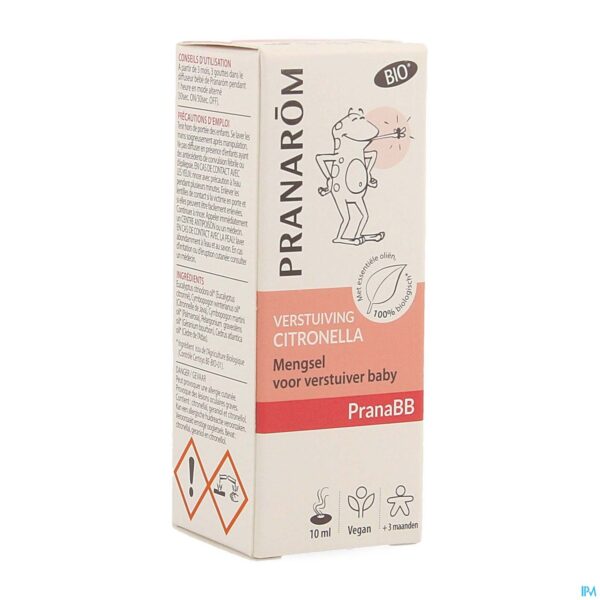 Packshot Pranarom Pranabb Citronella Baby Verstuiver 10ml