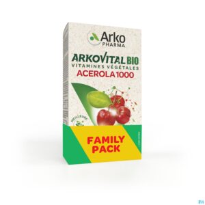 Packshot Arkovital Acerola 1000 Bio Duopack Tabl 2x30