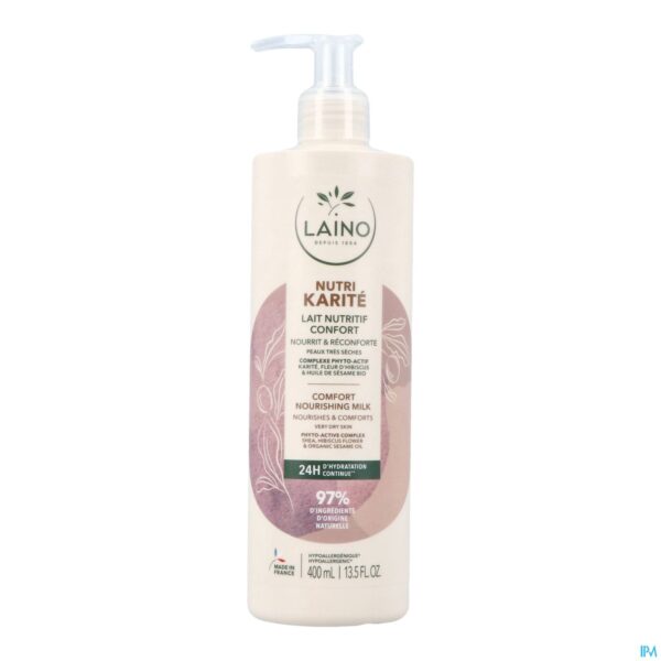 Packshot Laino Shea Comfort Voedende Melk 400ml