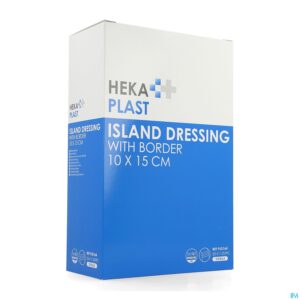 Packshot Hekaplast Border Eilandpleister Steriel 10x15cm 25