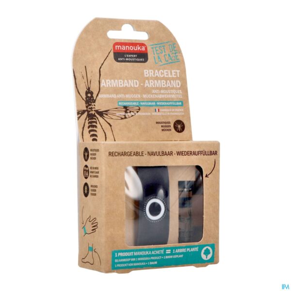 Packshot Manouka Armband A/muggen Uni Zwart