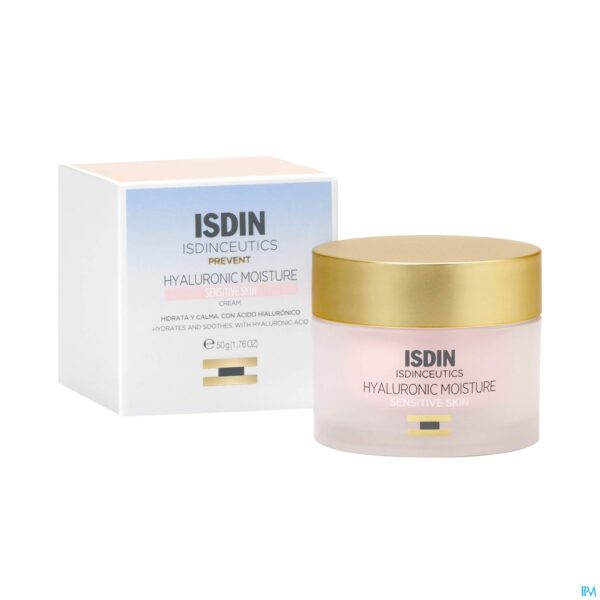 Productshot Isdinceutics Hyaluronic Vochtinbrengende Sens. 50g Productshot Isdinceutics Hyaluronic Vochtinbrengende Sens. 50g