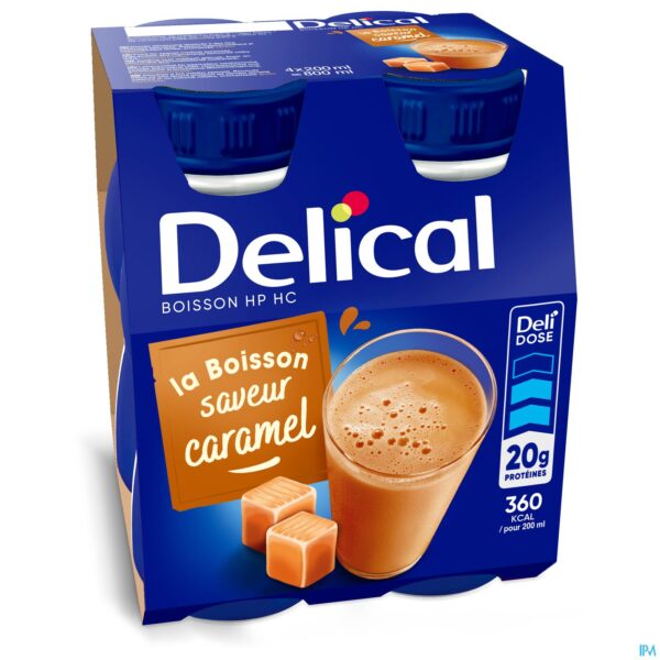 Packshot Delical Hphc 360 Karamel 4x200ml