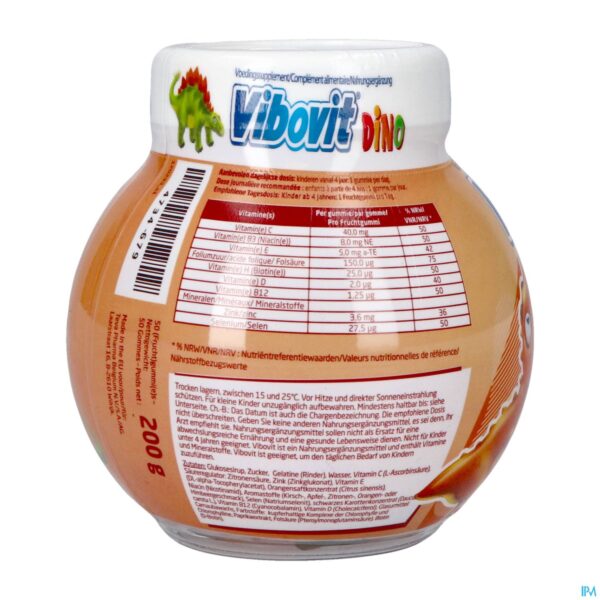 Packshot Vibovit Junior 4+ Dino Gummies 50