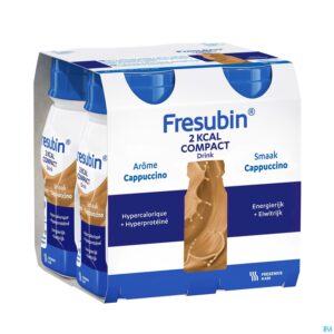 Packshot Fresubin 2 Kcal Compact Drink Cappuccino Fl4x125ml