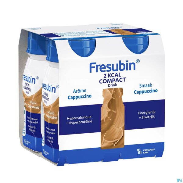 Packshot Fresubin 2 Kcal Compact Drink Cappuccino Fl4x125ml