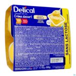 Packshot Delical Creme Dessert Hp-hc Z/lact.vanil 4x125g Nf