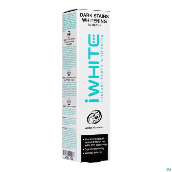 Packshot Iwhite Dark Stains Whitening Tandpasta Tube 75ml