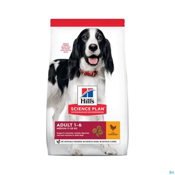 Packshot Science Plan Canine Adult Medium Chicken 14kg