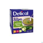 Packshot Delical Soupe Veloute Legumes Verts 4x200ml