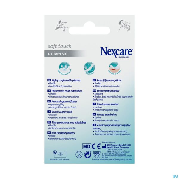Packshot Nexcare 3m Soft Touch Universal Assort. Strips 20