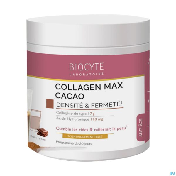 Packshot Biocyte Collagen Max Cacao Pdr Pot 260g Packshot Biocyte Collagen Max Cacao Pdr Pot 260g