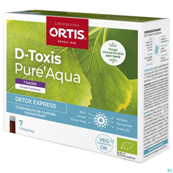 Packshot D Toxis Pure Aqua Framboos 7x15ml