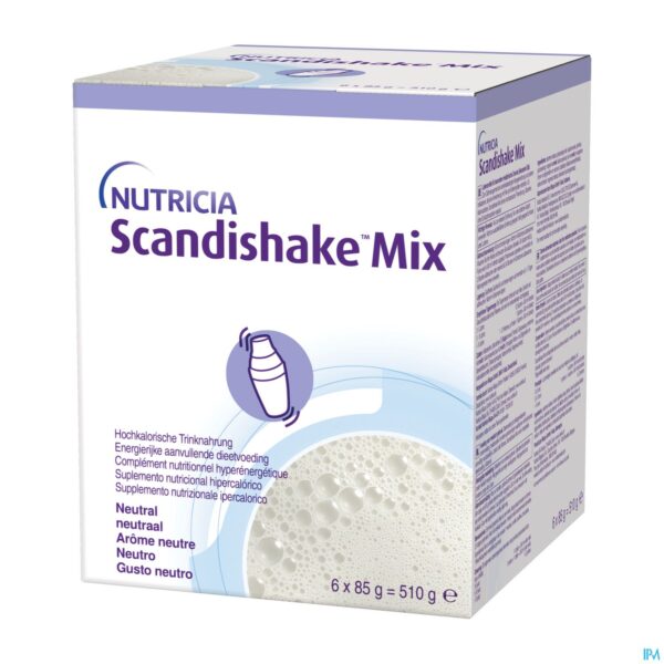 Packshot Scandishake Mix Neutraal Zakje 6x85g Nf Packshot Scandishake Mix Neutraal Zakje 6x85g Nf