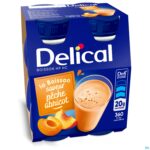Packshot Delical Hphc 360 Perzik-abrikoos 4x200ml