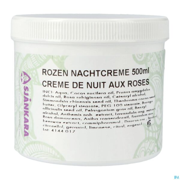 Packshot Sjankara Rozen Nachtcreme 500ml