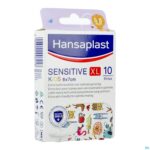 Packshot Hansaplast Sensitive Kids Xl 6x7cm Strips 10