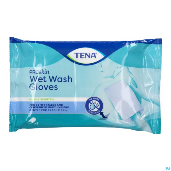Packshot Tena Proskin Wetwashgloves 8