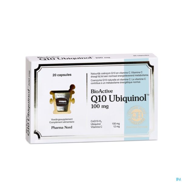 Packshot BioActive Q10 100mg 20 Caps Packshot BioActive Q10 100mg 20 Caps