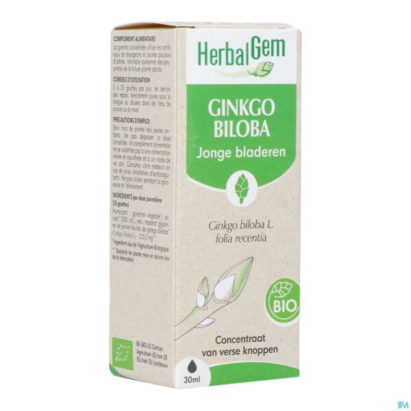Packshot Herbalgem Ginkgo Bio 30ml