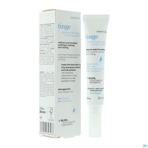 Productshot Tinge Advanced Repair & Soothing Cream Tube 20ml