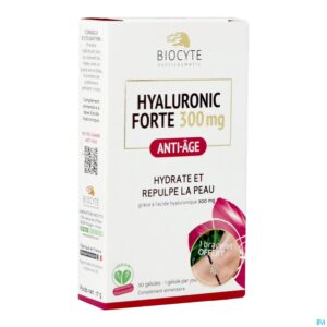 Packshot Biocyte Hyaluronic Forte 300mg Caps 30 Nf Blister