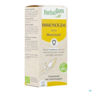 Packshot Herbalgem Immunogem Spray Bio 15ml