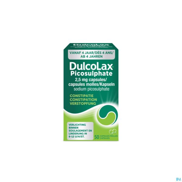 Packshot Dulcolax Picosulphate Caps 50x2,5mg