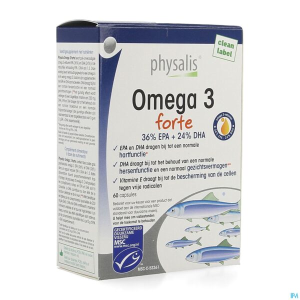 Packshot Physalis Omega 3 Forte Softcaps 60