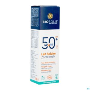 Packshot Biosolis Zonnemelk Sport Ip50+ 50ml