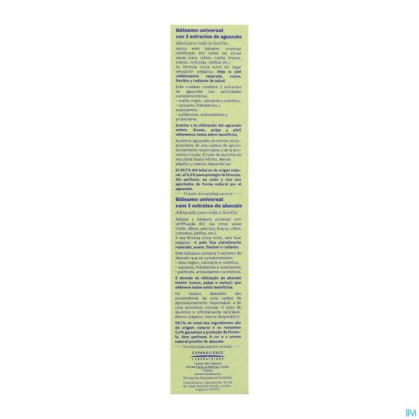 Packshot Mustela Fam Balsem Universeel 3 Avocado Extr. 75ml