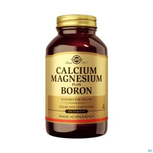 Productshot Solgar Calcium Magnesium Plus Boron Tabl 250