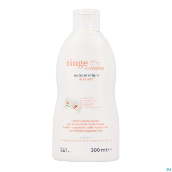 Packshot Tinge Moms Verstevigende Bodylotion 300ml
