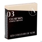 Packshot Couleurs De Noir Clear Skin Comp. Bronzer 03bronze