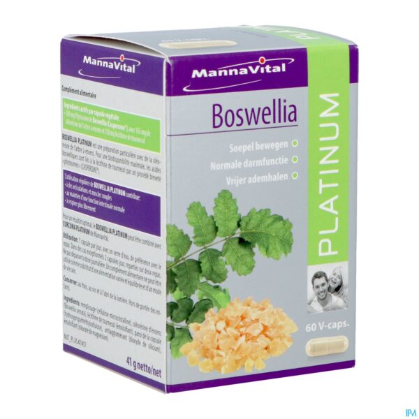 Packshot Mannavital Boswellia Platinum V-caps 60