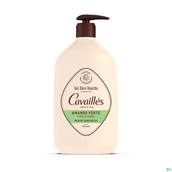 Packshot Roge Cavailles Gel Bad Douche Overv. Gr.amandel 1l
