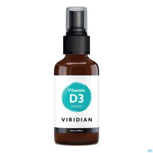 Productshot Viridian Vitamin D3 2000ie Spray 20ml