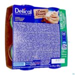 Packshot Delical Creme Dessert Hp-hc Z/suiker Cafe 4x124g