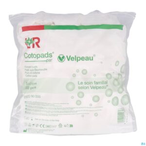 Packshot Cotopads Velpeau 5x5cm Zakje 500 90000