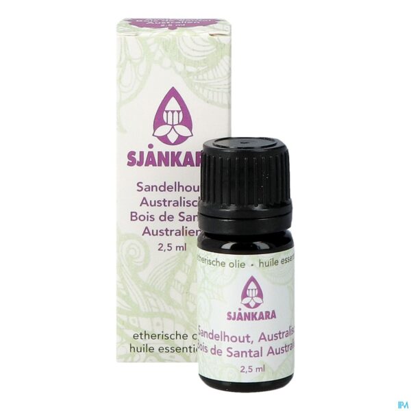 Productshot Sjankara Sandelhout Australisch Ess. Olie Bio2,5ml