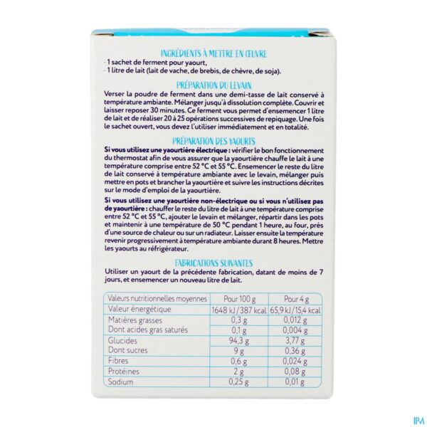 Packshot Yalacta Ferment Yoghurt Bio 2x4g