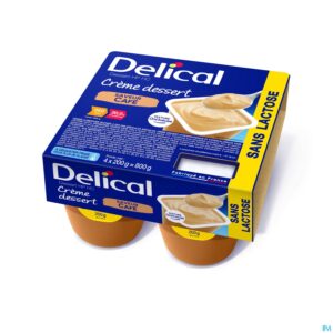 Packshot Delical Creme Dessert Hp-hc Z/lact.koff 4x125g Nf